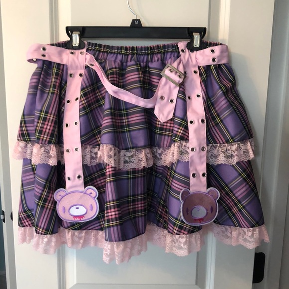 Hot Topic | Skirts | Rare Acdc Rag X Gloomy Bear Plussize Skirt | Poshmark